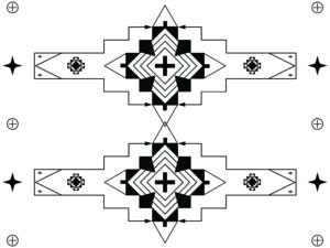 Black and white pattern design